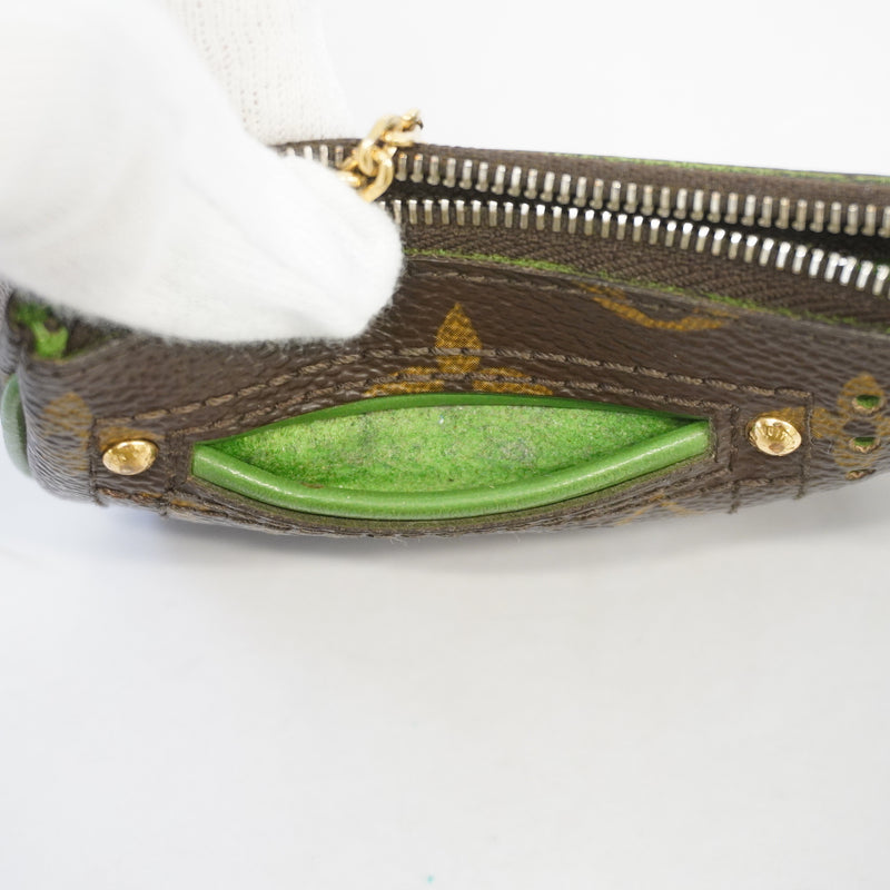 Auth Louis Vuitton Coin Case Monogram Perfo Pochette Cle M95186 Veil