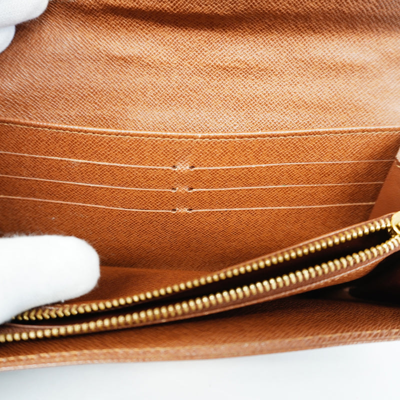 Auth Louis Vuitton Bi-Fold Wallet Monogram Etoile Portofeuil Sara M66556