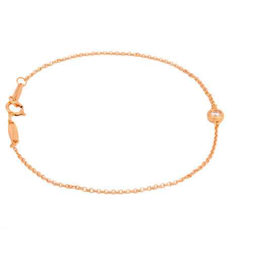 Tiffany TIFFANY & Co. By the Yard Diamond Bracelet Elsa Peretti K18RG