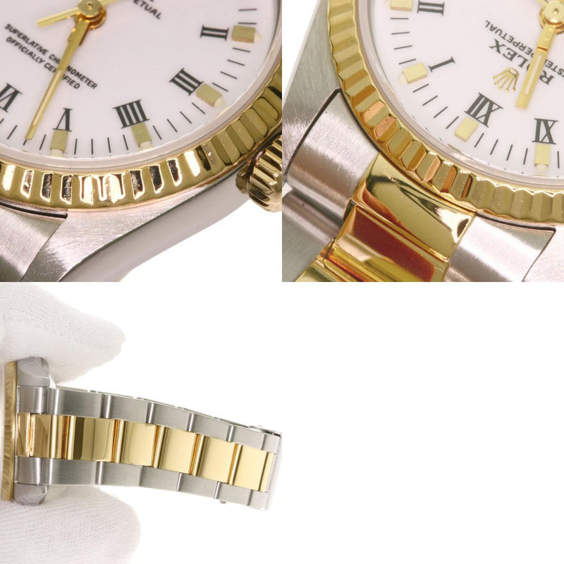 Rolex 67513 Oyster Perpetual Watch Stainless Steel K18YG Boys
