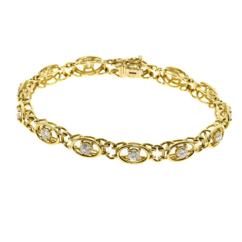Van Cleef & Arpels Diamond Bracelet K18 Yellow Gold Ladies