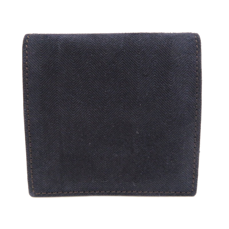 Cartier motif coin case leather canvas mens