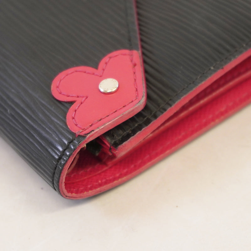 Auth Louis Vuitton Epi Portofeuil Victorine M62980 Womens Wallet (tri-fold)