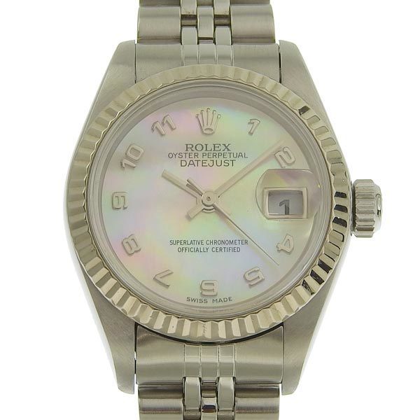 Rolex Datejust Automatic Stainless SteelWhite Gold Womens Watch