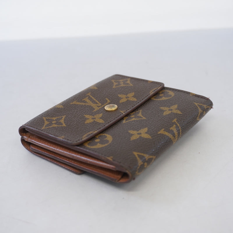 Auth Louis Vuitton Monogram Portofeuil Elise M61654 MenWomenUnisex Wallet