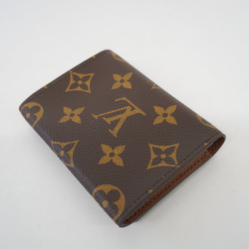 Auth Louis Vuitton Monogram Amberop Cult De Visit M62920 Business Card Case