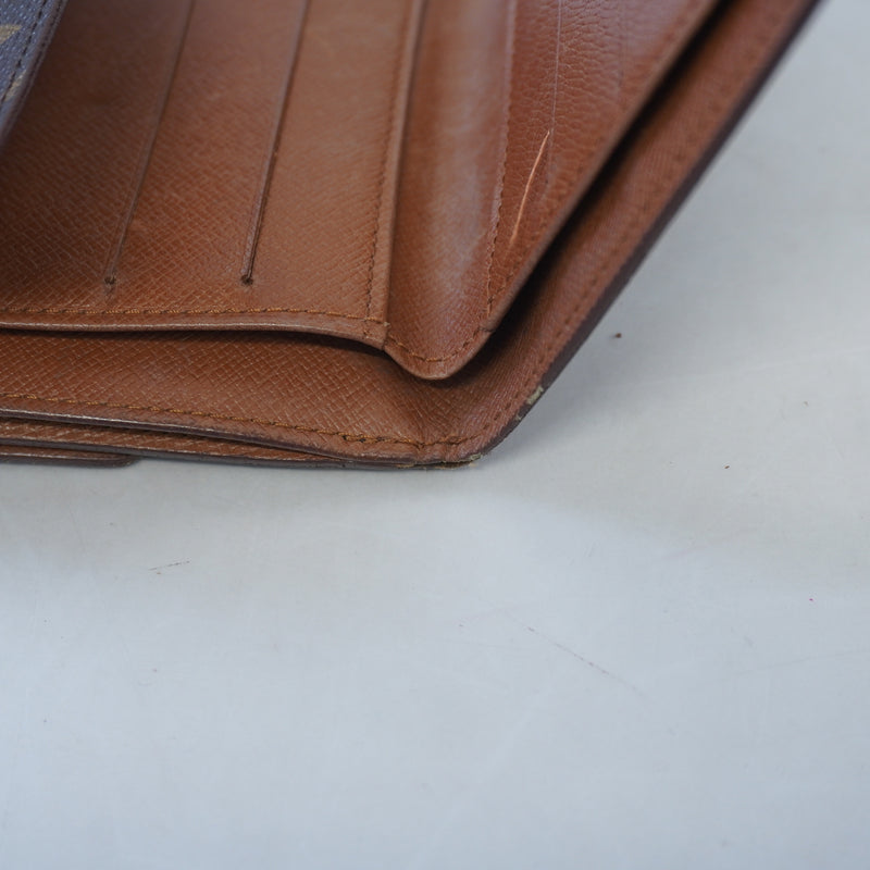 Auth Louis Vuitton Monogram Portofeuil Elise M61654 MenWomenUnisex Wallet