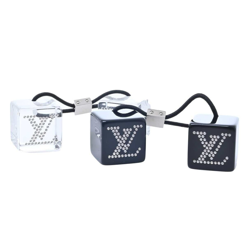 Louis Vuitton Rhinestone Resin Womens Hair Tie BlackClear