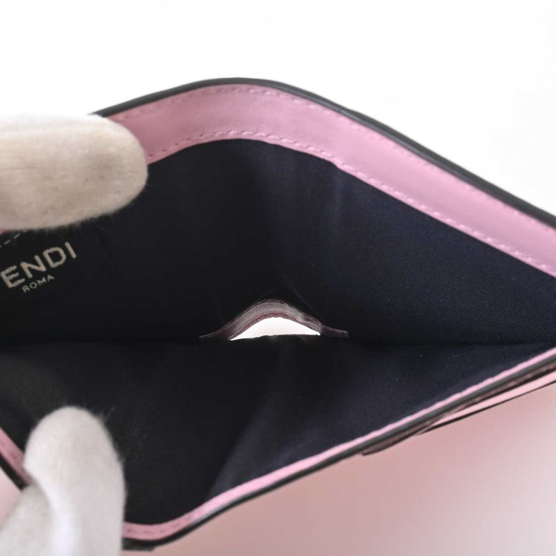 Fendi Womens Leather Wallet (bi-fold) Pink