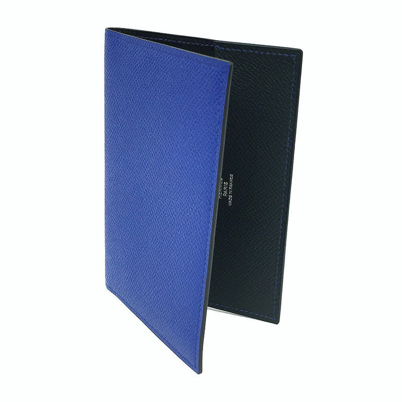 Hermes Passport Case MC2 Magellan Color Block H074714CAAE Blue Leather