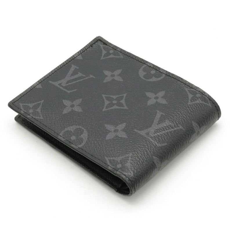 LOUIS VUITTON Monogram Eclipse Portofeuil Marco NM Bi-Fold Wallet M62545