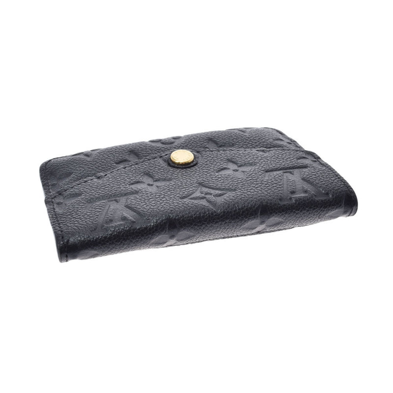 LOUIS VUITTON Monogram Amplant Pochette Cle Coin Purse Noir M60633 Ladies Leather Case