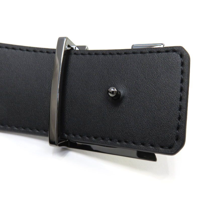 LOUIS VUITTON Monogram Eclipse Reverse Saint Tulle LV Initial 40MM Reversible Belt M0258