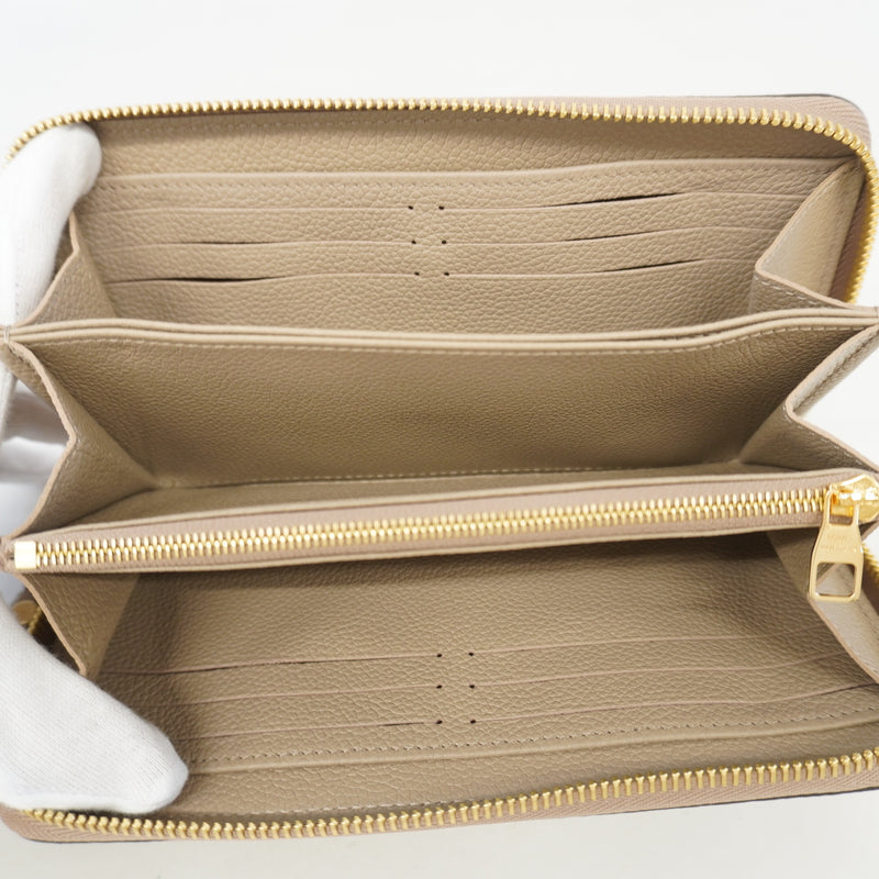 Auth Louis Vuitton Monogram Empreinte Zippy Wallet Turtrail Claim M69794 Wallet