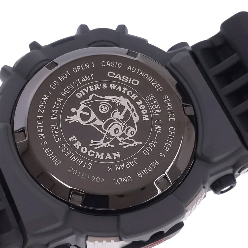 G-SHOCK CASIO Casio watch GWF-1000-1JF FROGMAN Frogman Master of G Black Digital Radio Solar Tough Mens