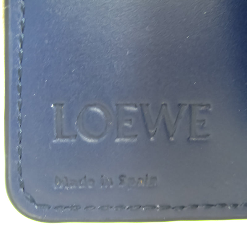 Loewe Unisex Leather Key Case Navy