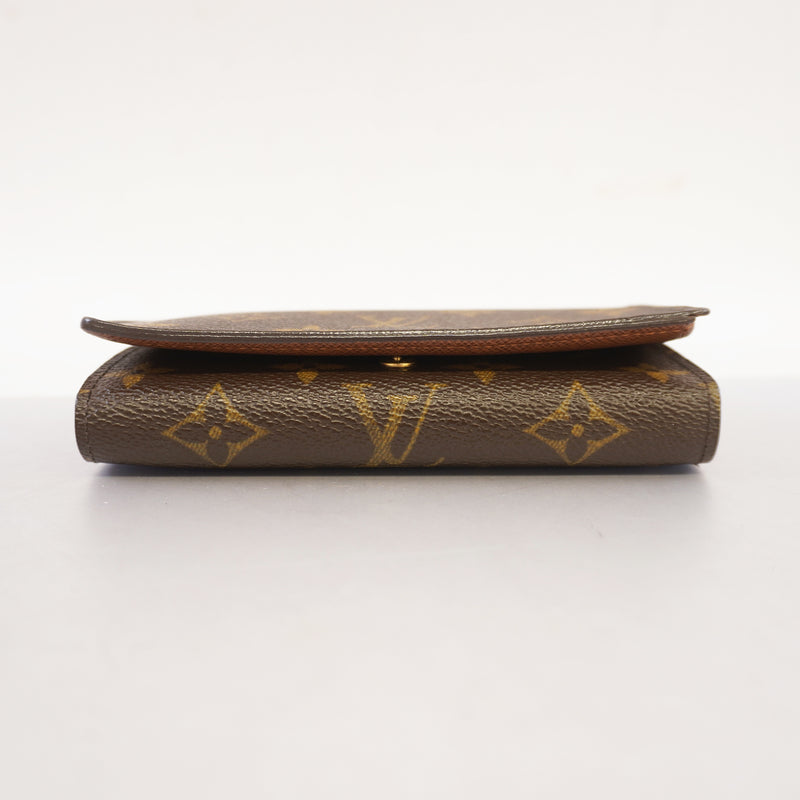 Auth Louis Vuitton Monogram Portofeuil Tresor M61736 MenWomenUnisex Wallet (bi-fold)