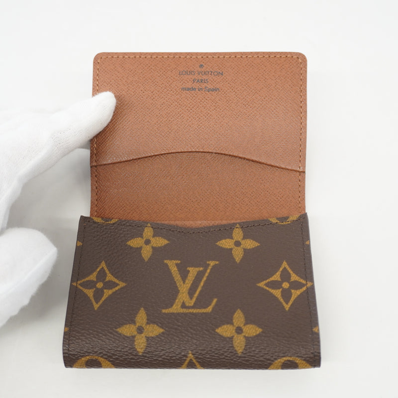 Auth Louis Vuitton Monogram Amberop Cult De Visit M62920 Business Card Case