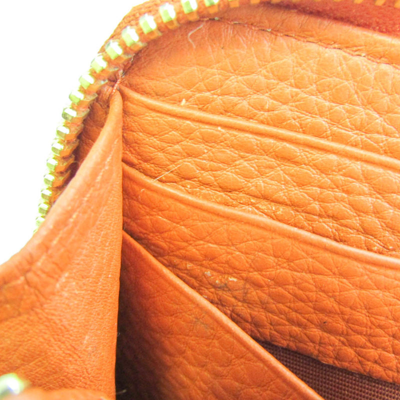 Prada VIT.DAINO PORTAFOGLIO LAMPO 1M1183 Womens Calfskin Long Wallet (bi-fold) Orange