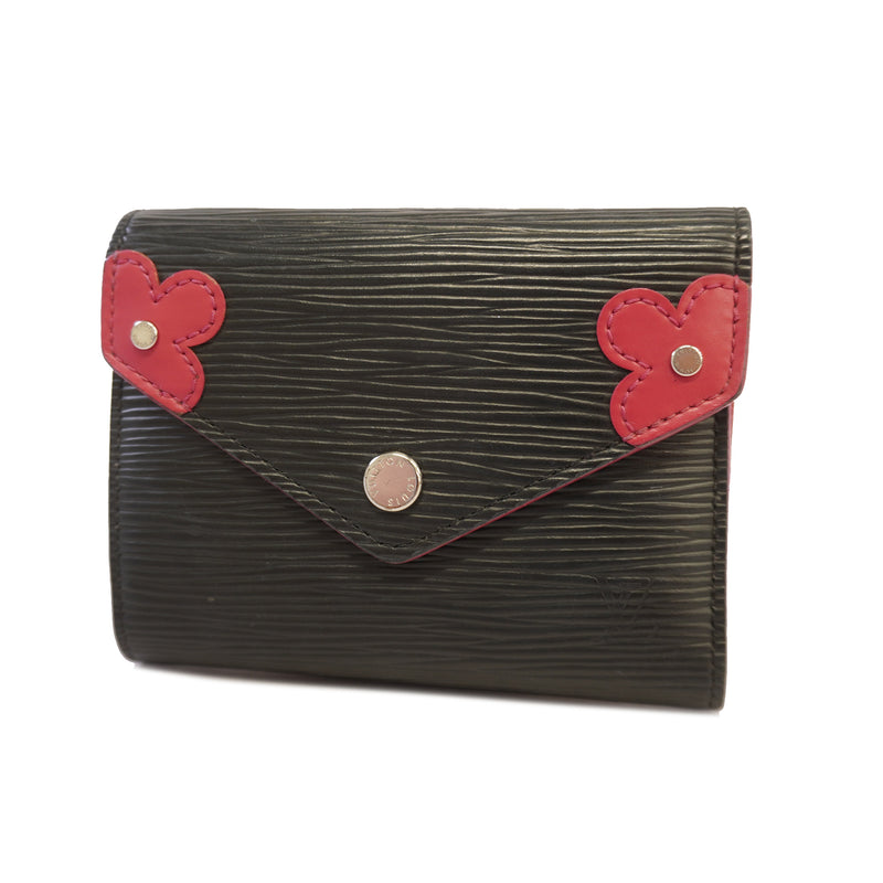 Auth Louis Vuitton Epi Portofeuil Victorine M62980 Womens Wallet (tri-fold)
