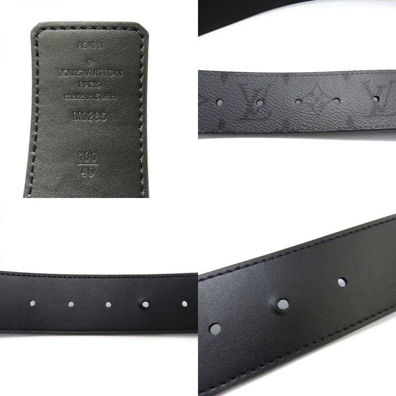 LOUIS VUITTON Monogram Eclipse Reverse Saint Tulle LV Initial 40MM Reversible Belt M0258