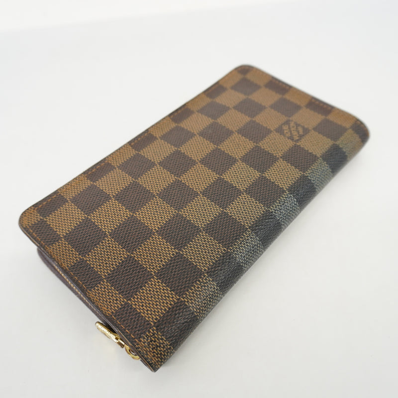 Auth Louis Vuitton Damier Porte Monnaie Zippe N61728 MenWomenUnisex Long Wallet (bi-fold)