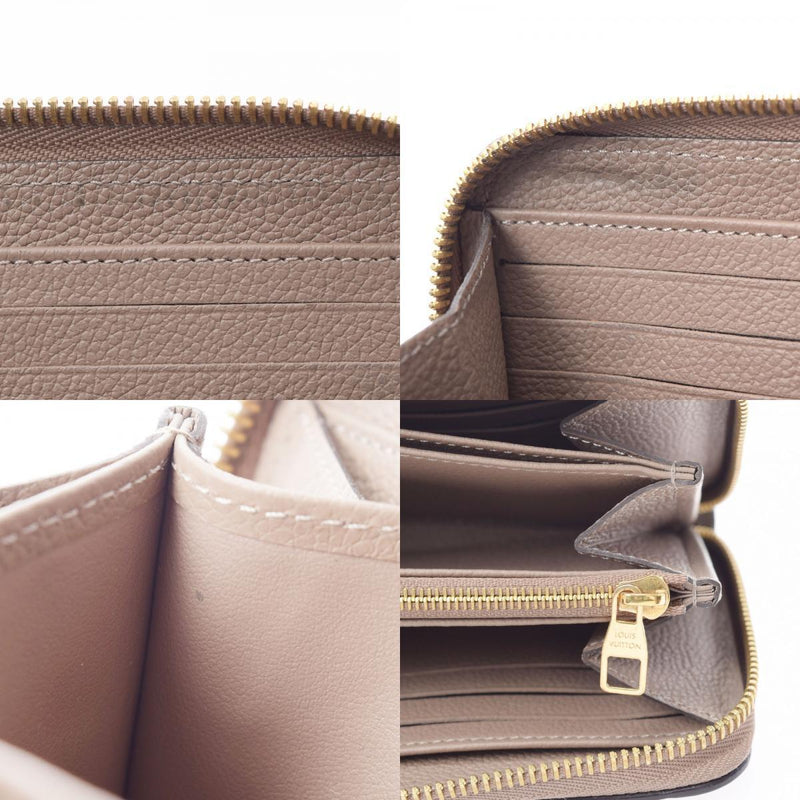LOUIS VUITTON Monogram Amplant Zippy Top (Greige) M61443 Unisex Leather Purse