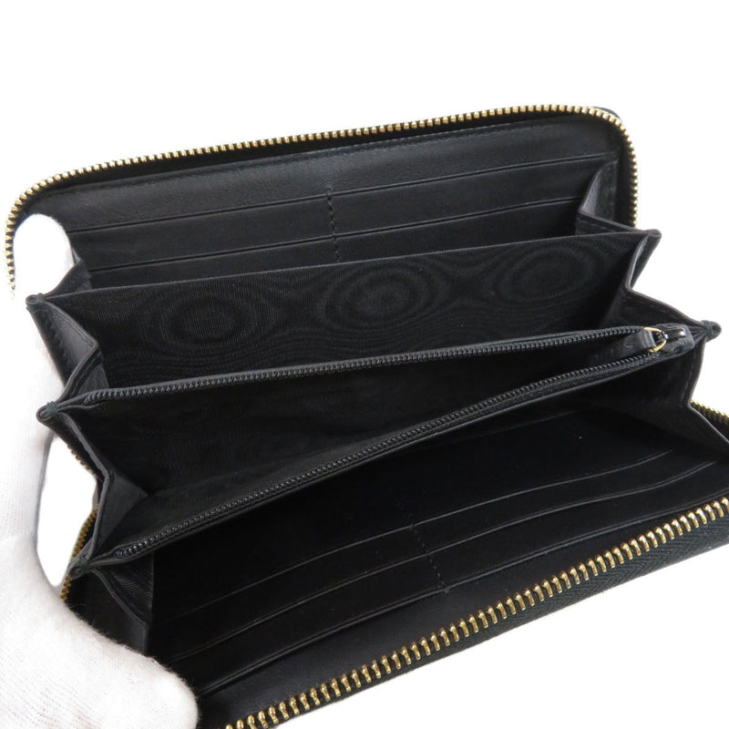 Gucci 453158 Motif Long Wallet Bi-Fold Leather Ladies