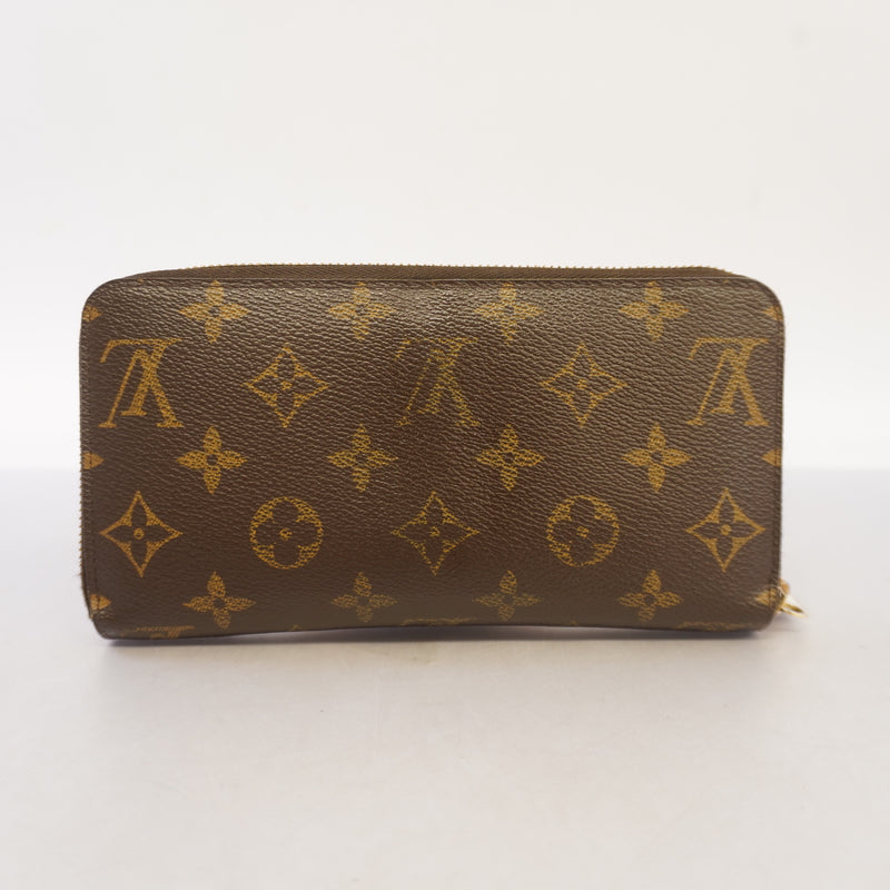 Auth Louis Vuitton Monogram Zippy Wallet M60017 Unisex Long Wallet (bi-fold)