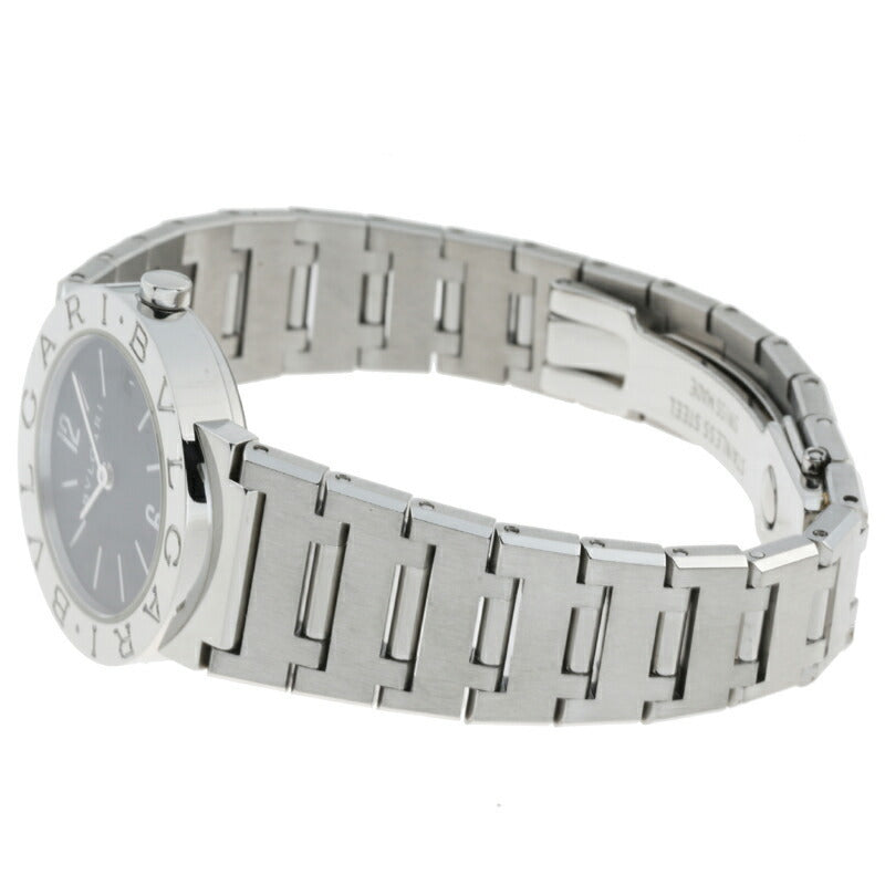 Bvlgari Ladies Watch BB26SS Stainless Steel Black Arabian Dial