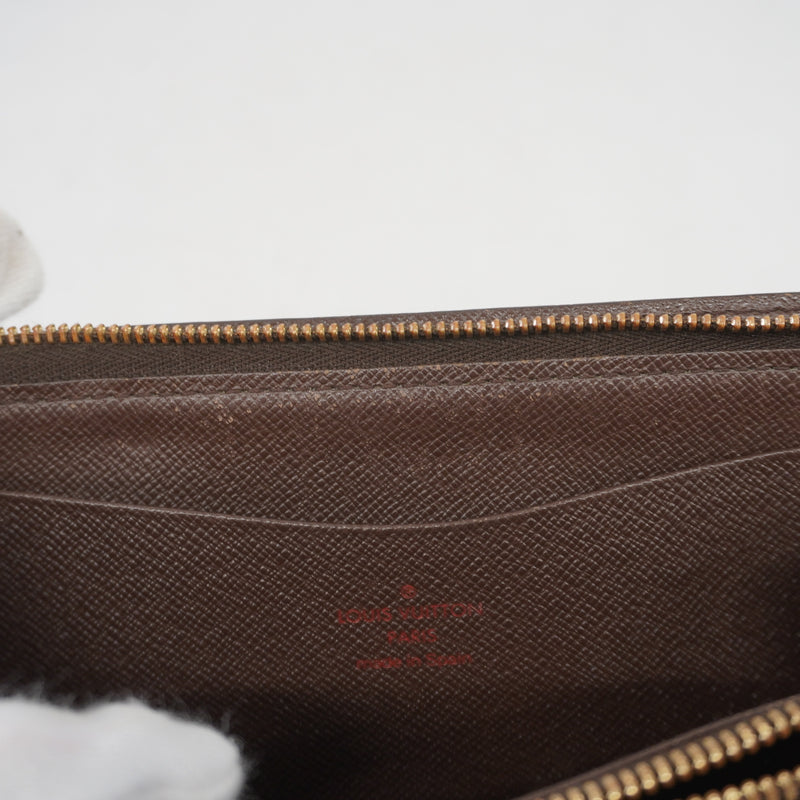 Auth Louis Vuitton Damier Porte Monnaie Zippe N61728 MenWomenUnisex Long Wallet (bi-fold)