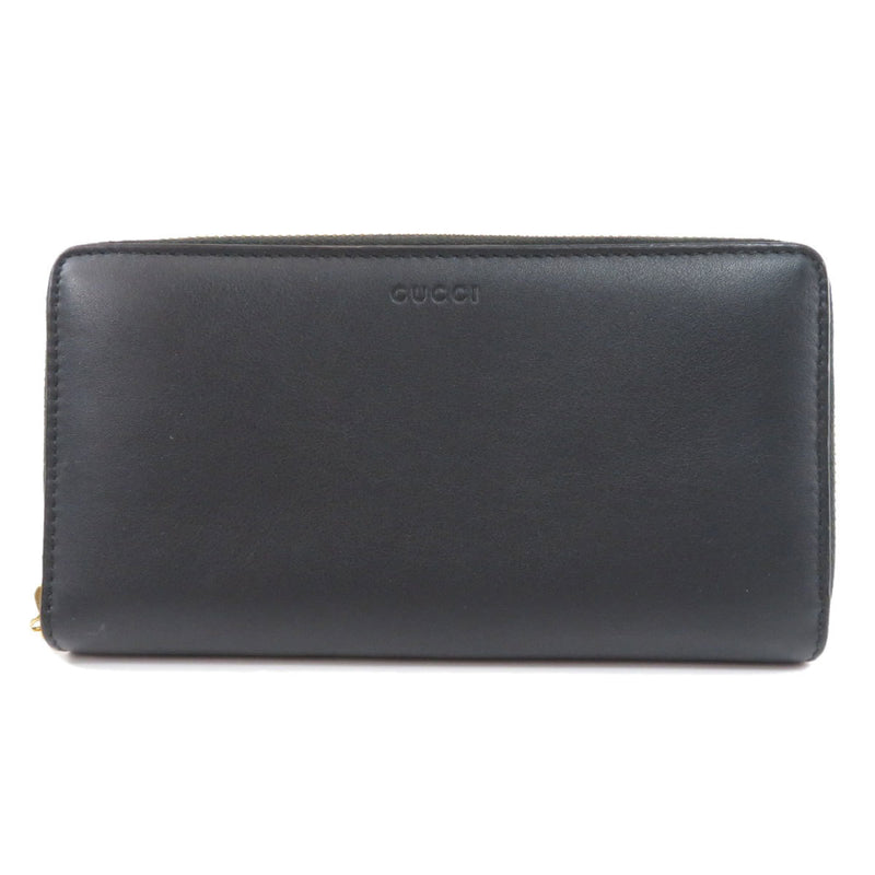 Gucci 453158 Motif Long Wallet Bi-Fold Leather Ladies