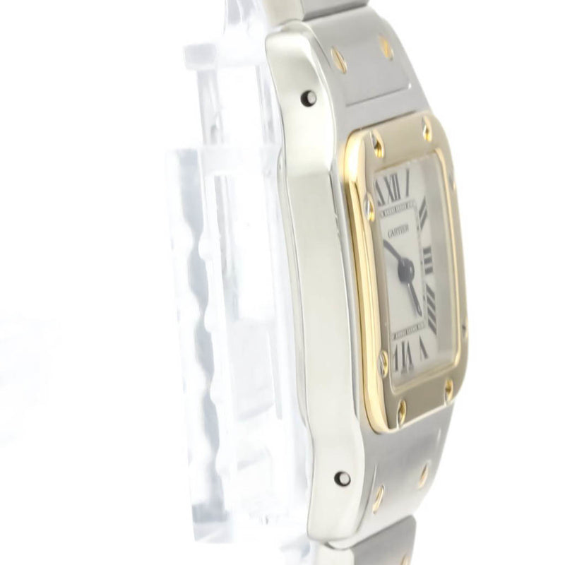Cartier Santos Galbee Quartz Stainless SteelYellow Gold (18K) Womens Dress/Formal W20012C4