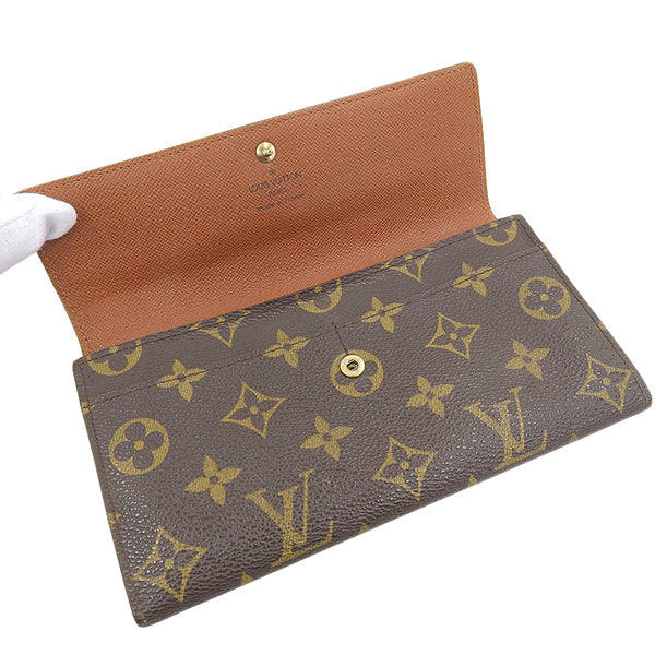 Louis Vuitton Monogram Womens PVC Long Wallet (bi-fold) Brown