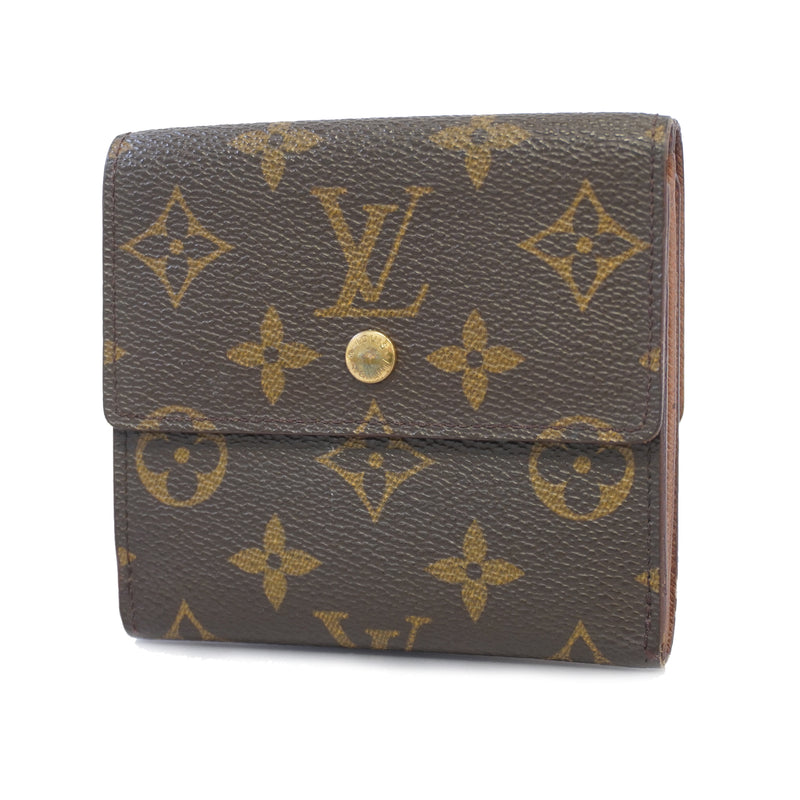 Auth Louis Vuitton Monogram Portofeuil Elise M61654 MenWomenUnisex Wallet