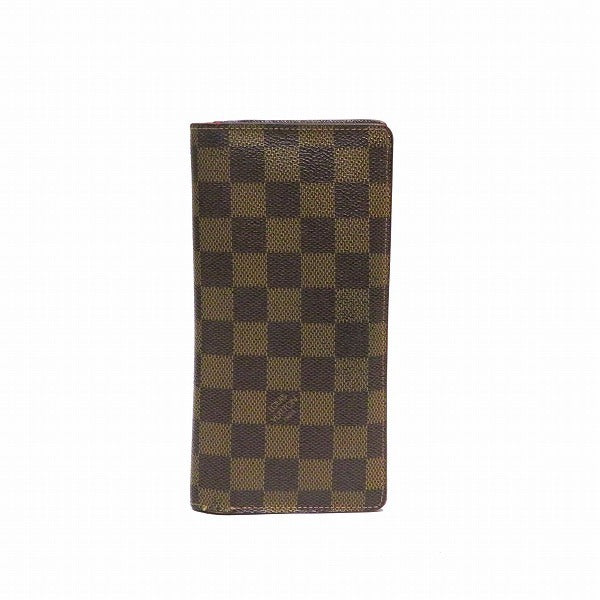 Louis Vuitton Damier Portofeuil Brothers N60017 Long Wallet Bi-Fold Mens