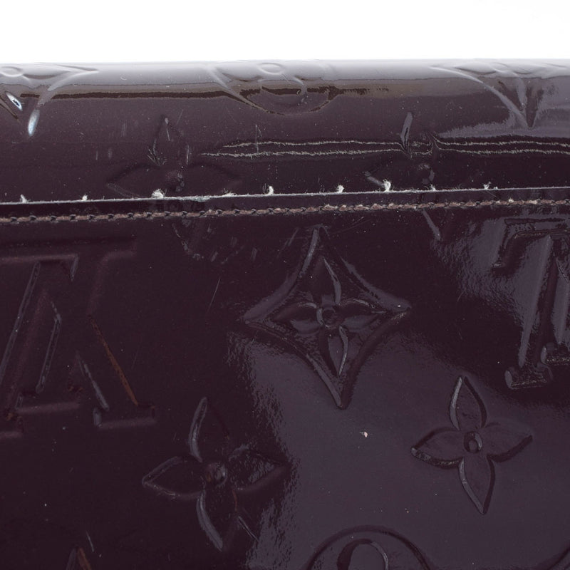 LOUIS VUITTON Louis Vuitton Verni Portofeuil Sarah Amarant M90152 Unisex Monogram Long Wallet