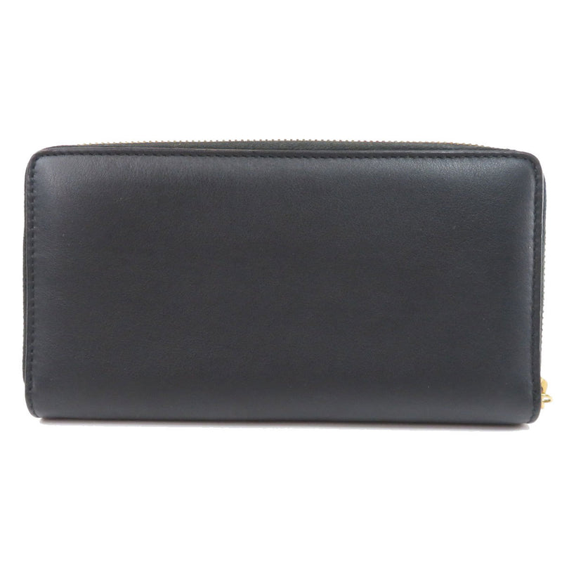 Gucci 453158 Motif Long Wallet Bi-Fold Leather Ladies