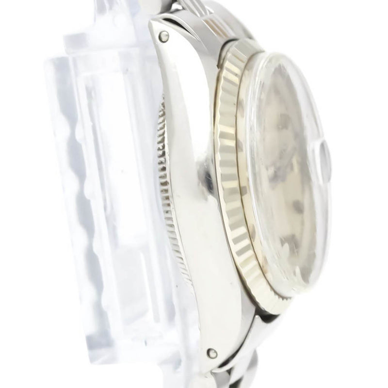 ROLEX Oyster Perpetual Date 6517 White Gold Steel Ladies Watch
