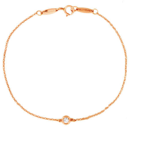 Tiffany TIFFANY & Co. By the Yard Diamond Bracelet Elsa Peretti K18RG