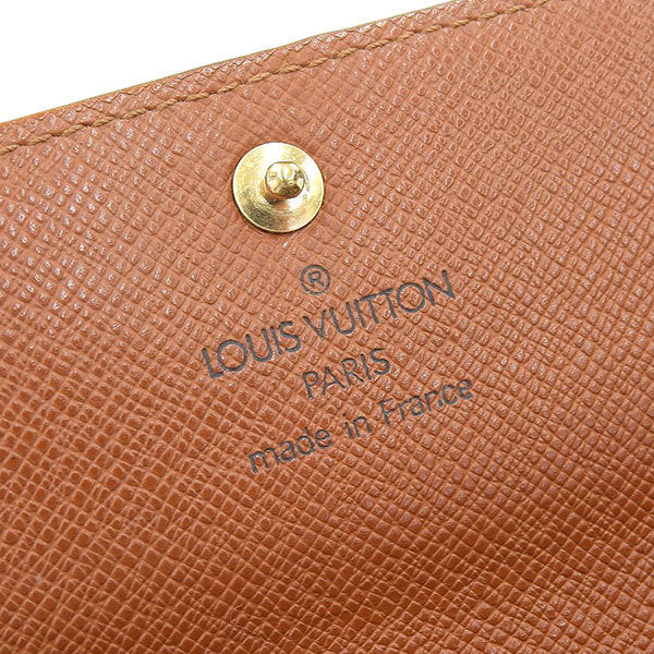 Louis Vuitton Monogram Womens PVC Long Wallet (bi-fold) Brown