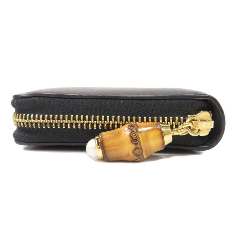 Gucci 453158 Motif Long Wallet Bi-Fold Leather Ladies