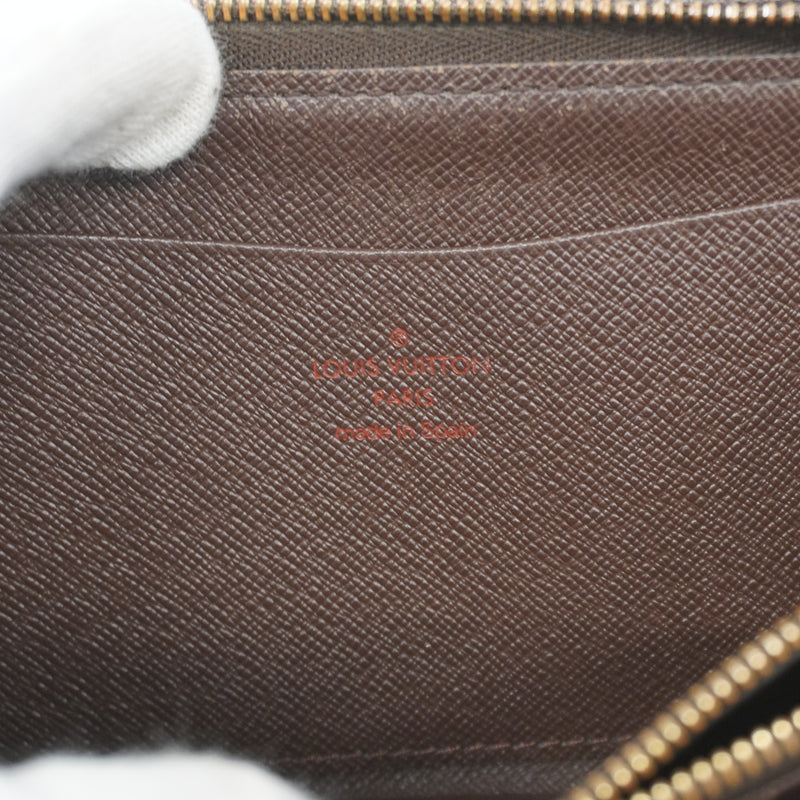 Auth Louis Vuitton Damier Porte Monnaie Zippe N61728 MenWomenUnisex Long Wallet (bi-fold)