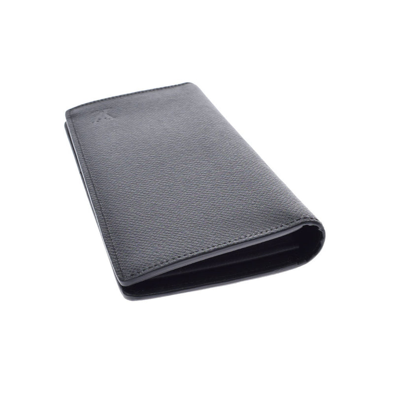 LOUIS VUITTON Louis Vuitton Taiga Portofeuil Braza Noir (Black) M30501 Mens Leather Wallet