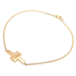 Tiffany 750PG T TWO Single Chain Ladies Bracelet 750 Pink Gold