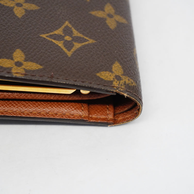 Auth Louis Vuitton Monogram Portofeuille Vienova M61663 Womens Wallet (bi-fold)