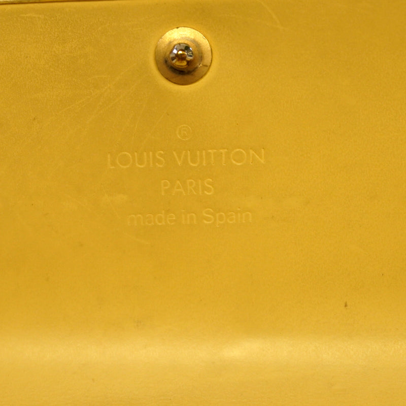 Auth Louis Vuitton Bi-Fold Wallet Epi Pochette Portomone Credit M6357A Vanilla