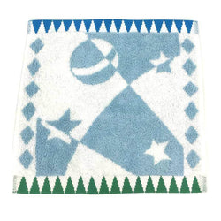 Hermes Hand Towel Circus washcloth H103074M 02 Myosotis Light Blue Cotton 100%