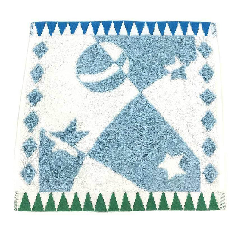 Hermes Hand Towel Circus washcloth H103074M 02 Myosotis Light Blue Cotton 100%