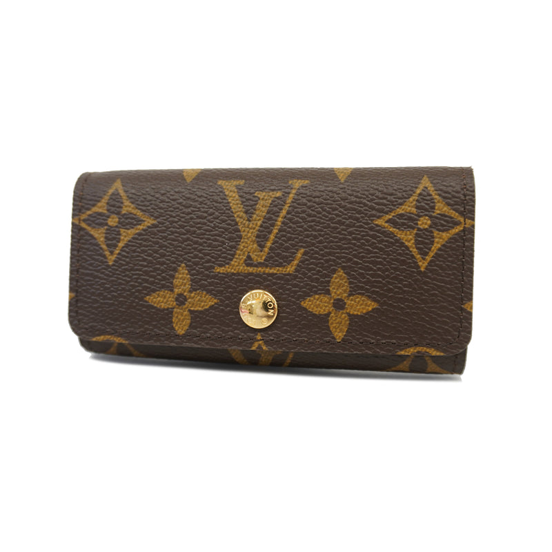 Auth Louis Vuitton Monogram Multicles4 M62631 MenWomenUnisex Key Case